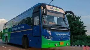 Passengers boarding Rajasthan’s electric bus service from Jhunjhunu to Jaipur under trial extension”