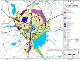 Aerial view of city planning map highlighting Sikar and nearby Jhunjhunu areas, June 2025