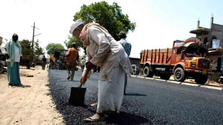 PMGSY rural road construction project in Jhunjhunu district, Rajasthan – July 2025