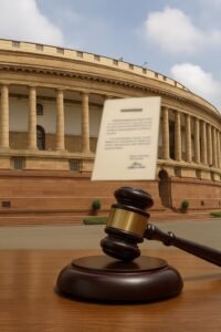 संसद भवन में जज पर महाभियोग प्रस्ताव की कार्यवाही