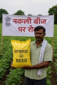 कृषि मंत्री द्वारा नकली बीज और खाद पर रोक लगाने की घोषणा