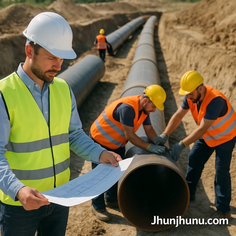 चूरू, सीकर और झुंझुनूं के लिए यमुना जल परियोजना पाइपलाइन निर्माण कार्य