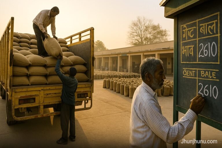 “राजस्थान मंडियों में गेहूं के रेट ₹2,600 के पार, किसानों को मिली राहत।”
